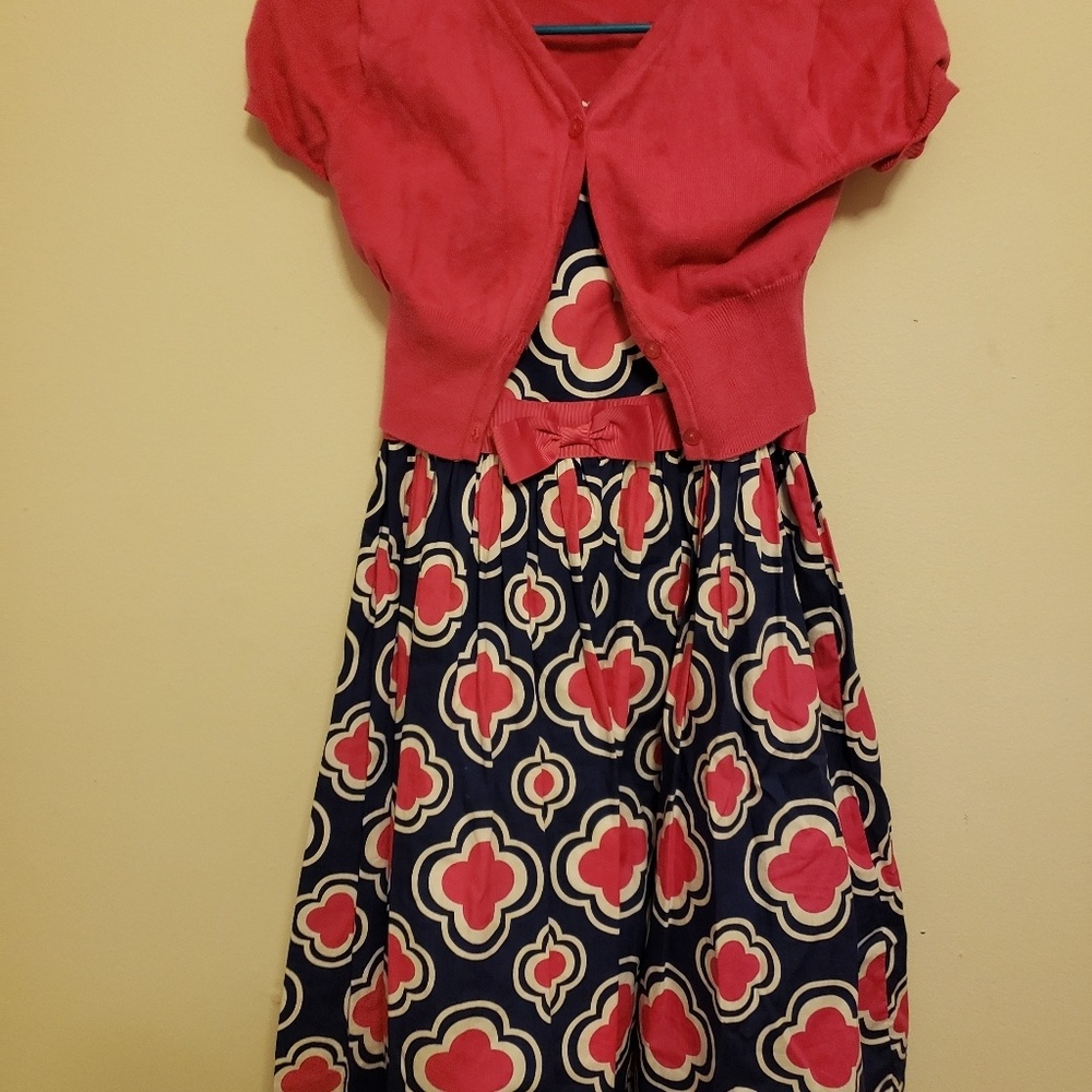 Bonnie Jeans girls pink and blue dress